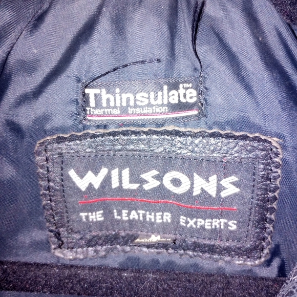 Vintage Wilson's Leather Motorcycle Jacket Size Medium - Picture 6 of 10